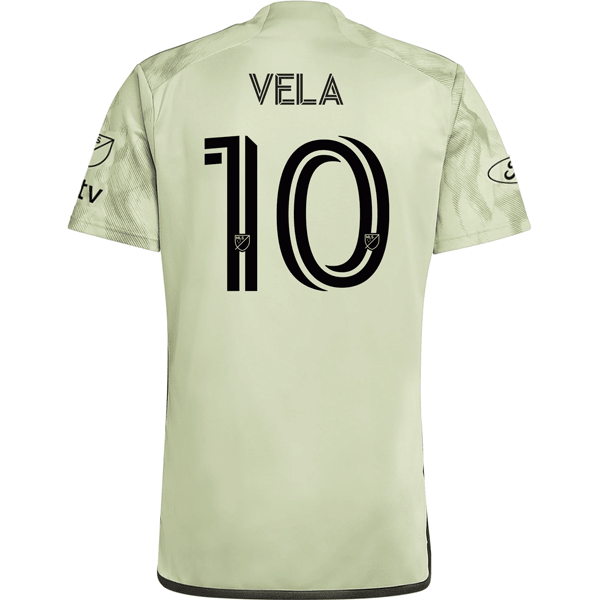 Adidas LAFC Carlos Vela Away Jersey w/ MLS + Apple TV Patches 24/25 (Magic Lime) | SoccerWearhouse