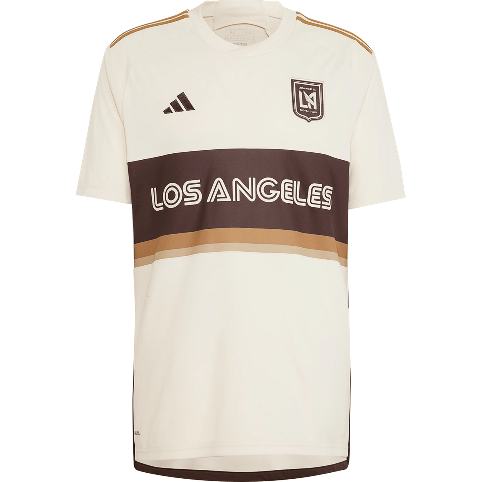 adidas LAFC Carlos Vela Third Jersey 24/25 (Linen/Dark Brown) | SoccerWearhouse