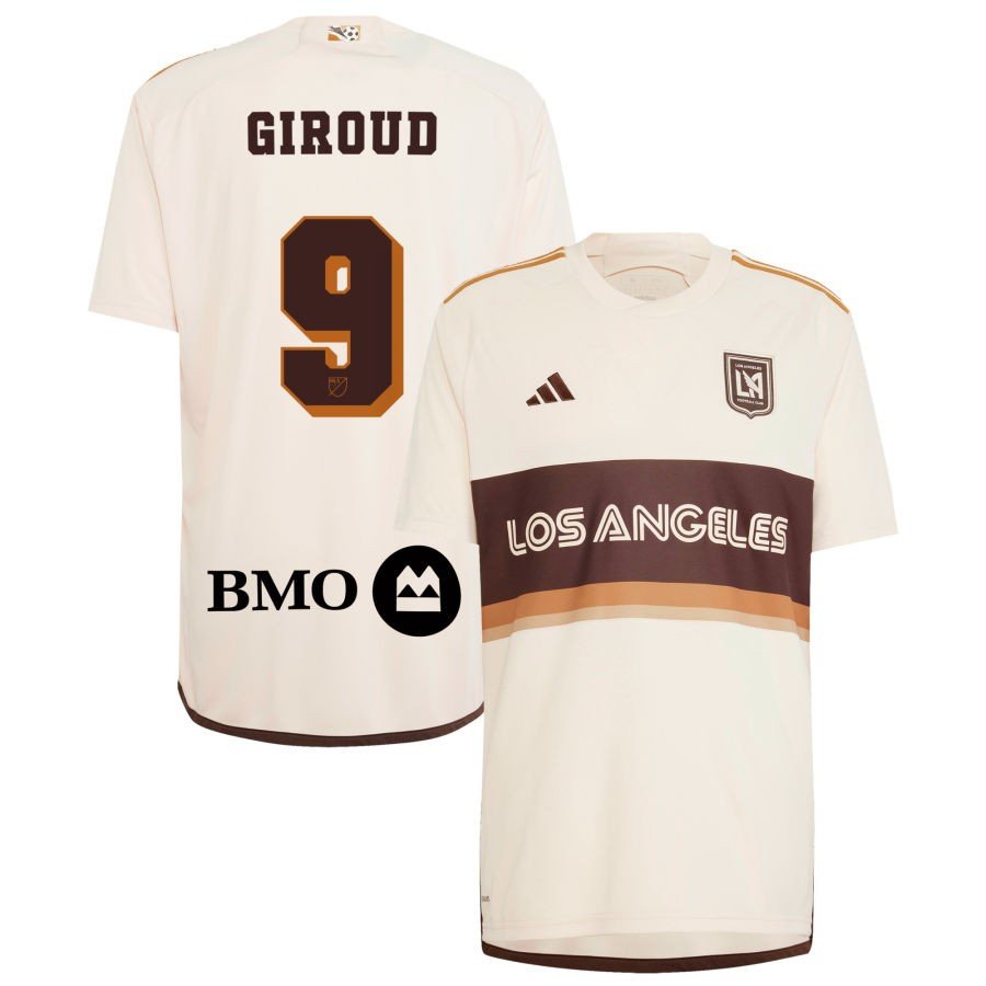 adidas LAFC Olivier Giroud Third Jersey 24/25 (Linen/Dark Brown) | SoccerWearhouse