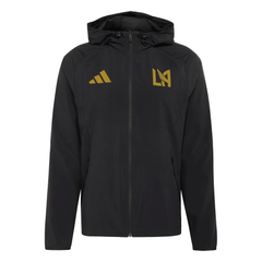 【未開封】TOTALFAT パーカー ブラック×ゴールド L adidas LAFC Travel Full Zip Windbreaker Jacket 25/26 (Black/Khaki)