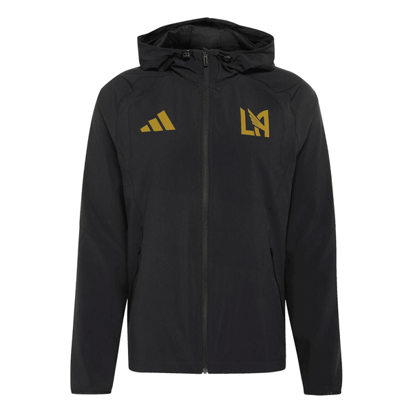 adidas LAFC Travel Full Zip Windbreaker Jacket 25/26 (Black/Khaki) adidas LAFC Travel Full Zip Windbreaker Jacket 25/26 (Black/Khaki)