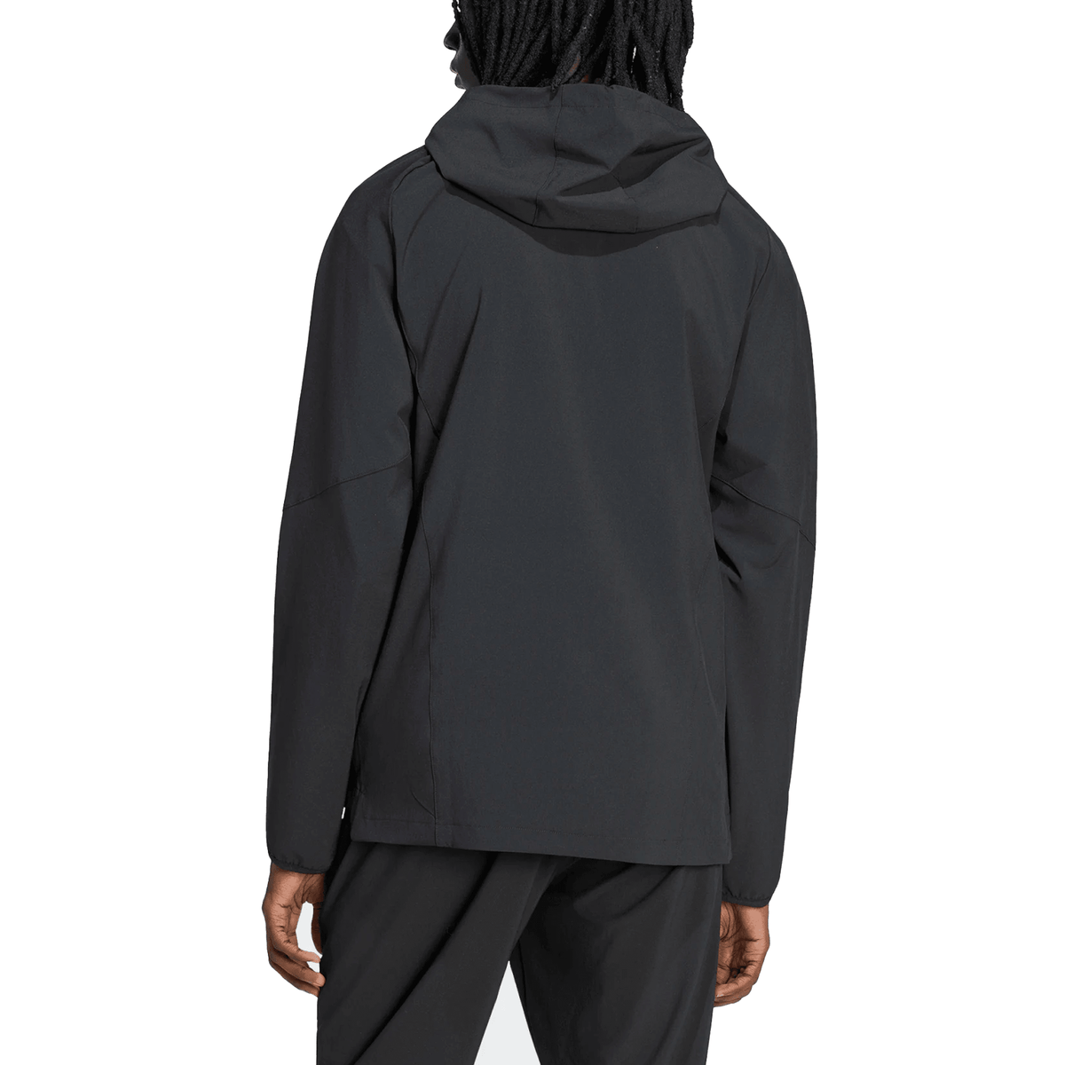 adidas LAFC Travel Full Zip Windbreaker Jacket 25/26 (Black/Khaki) | SoccerWearhouse