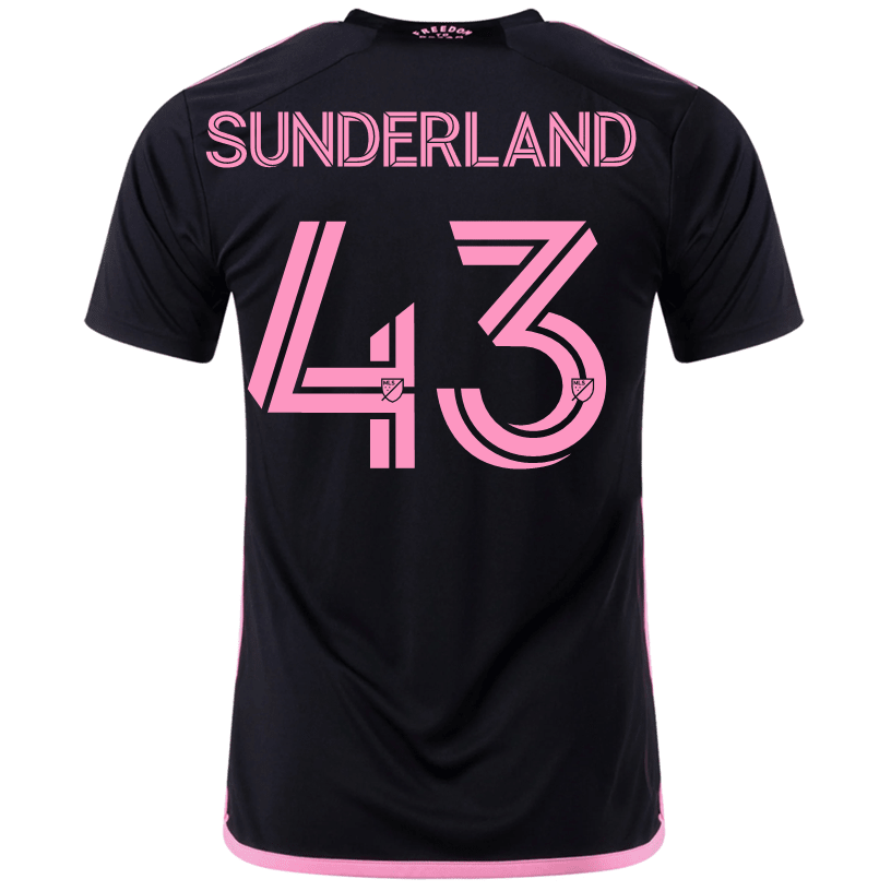 adidas Lawson Sunderland Inter Miami Away Jersey 23/24 (Black/True Pink) | SoccerWearhouse
