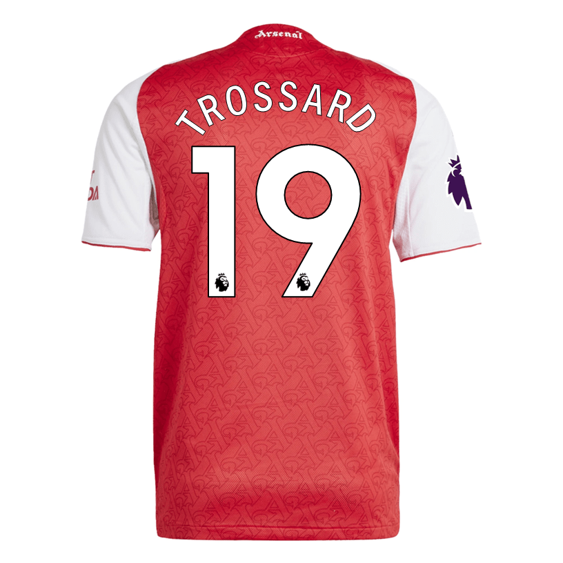 adidas Leandro Trossard Arsenal FC Authentic Home Jersey 25/26 w/ EPL Patch (Better Scarlet/White | SoccerWearhouse