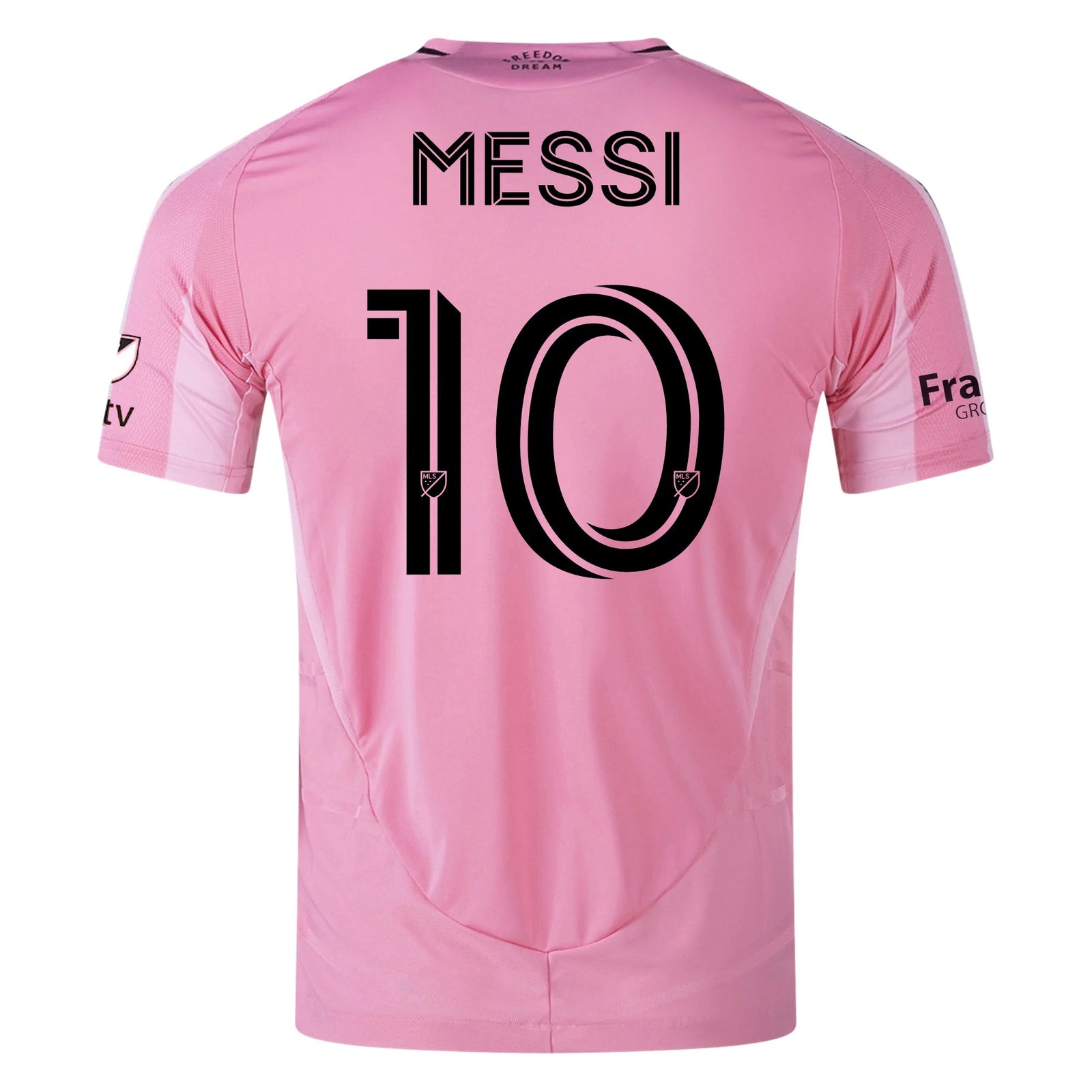 adidas Lionel Messi Inter Miami CF Authentic Home Jersey 25/26 w/ MLS Patches + Sponsor (Easy Pink) | SoccerWearhouse