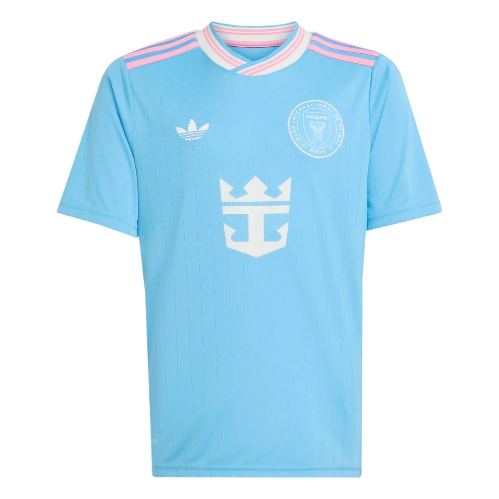 adidas Lionel Messi Youth Inter Miami 25/26 Third Jersey (Blue/Pink) | SoccerWearhouse