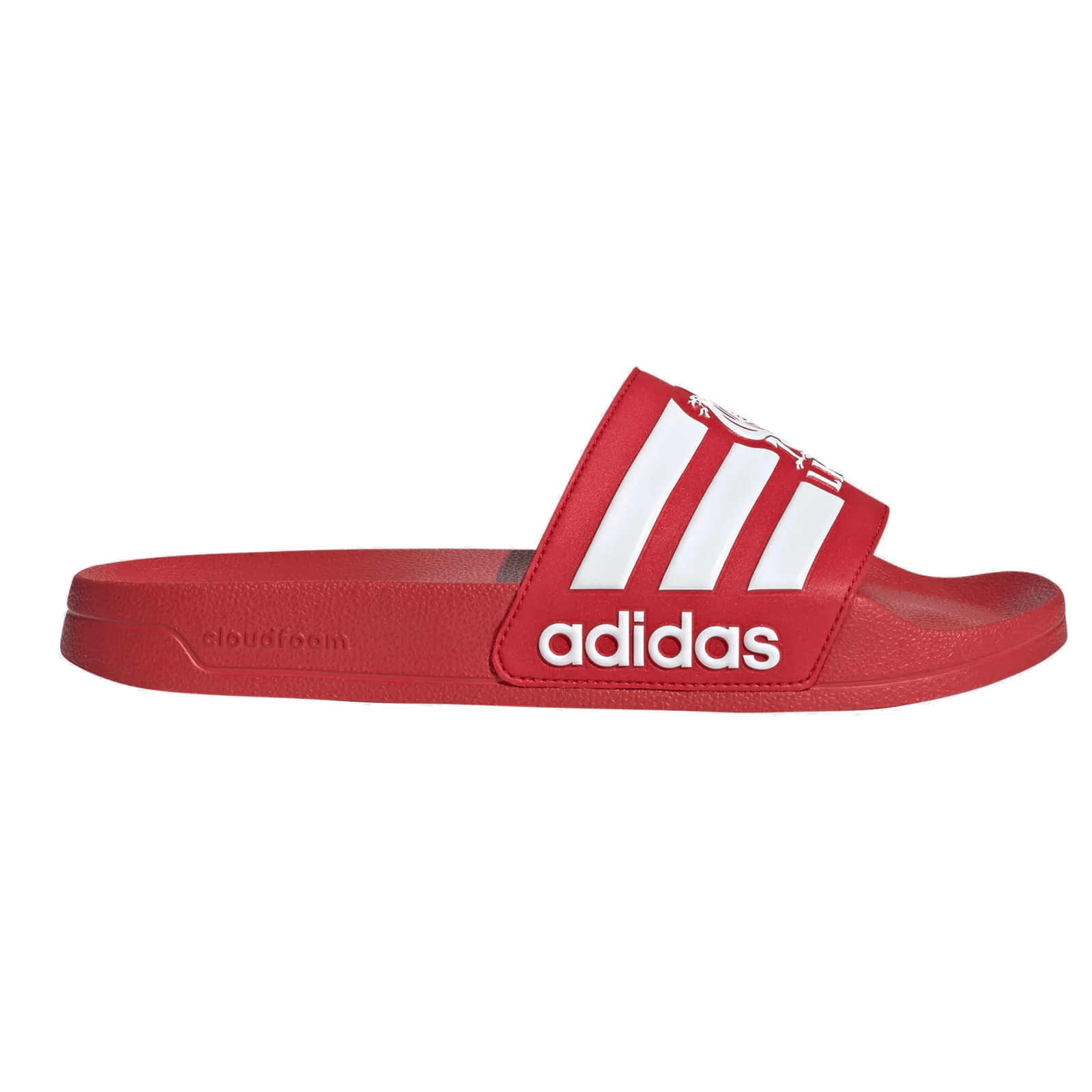 adidas Liverpool Adilette Shower Sandal (Red/White) | SoccerWearhouse