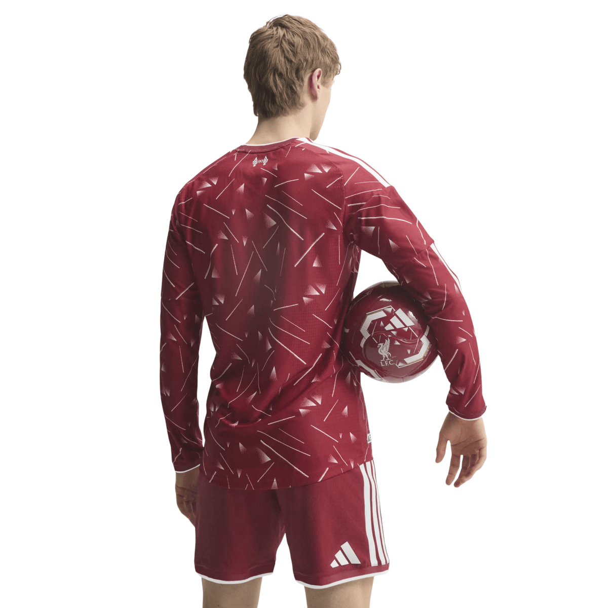 adidas Liverpool Authentic Long Sleeve Home Jersey 26/27 (Red) | SoccerWearhouse