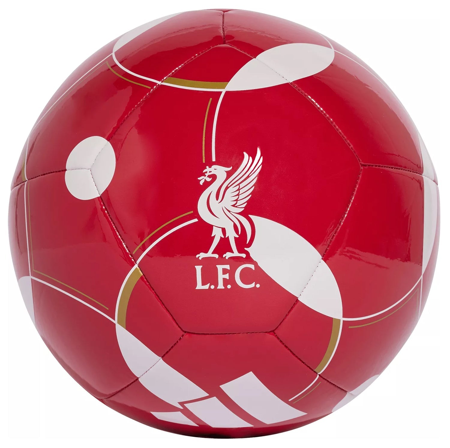 adidas Liverpool Club Home Ball (Red/White/Gold) | SoccerWearhouse