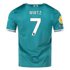 adidas Liverpool FC Authentic Florian Wirtz Third Jersey w/ EPL + No R