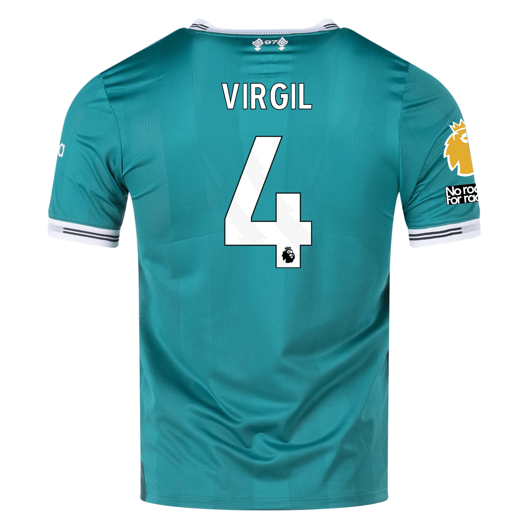 adidas Liverpool FC Authentic Virgil van Dijk Third Jersey w/ EPL + No