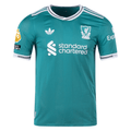 adidas Liverpool FC Authentic Third Jersey w/ EPL + No Room For Racism Patches 25/26 (Sea Green)