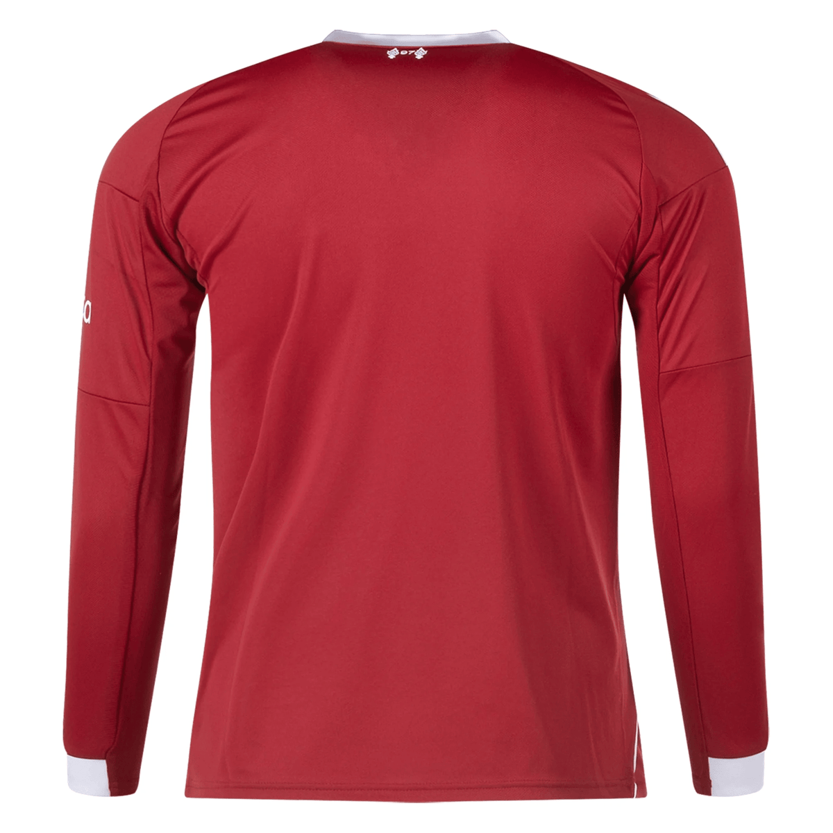 adidas Liverpool Home Long Sleeve Jersey 25/26 (Strawberry Red) | SoccerWearhouse
