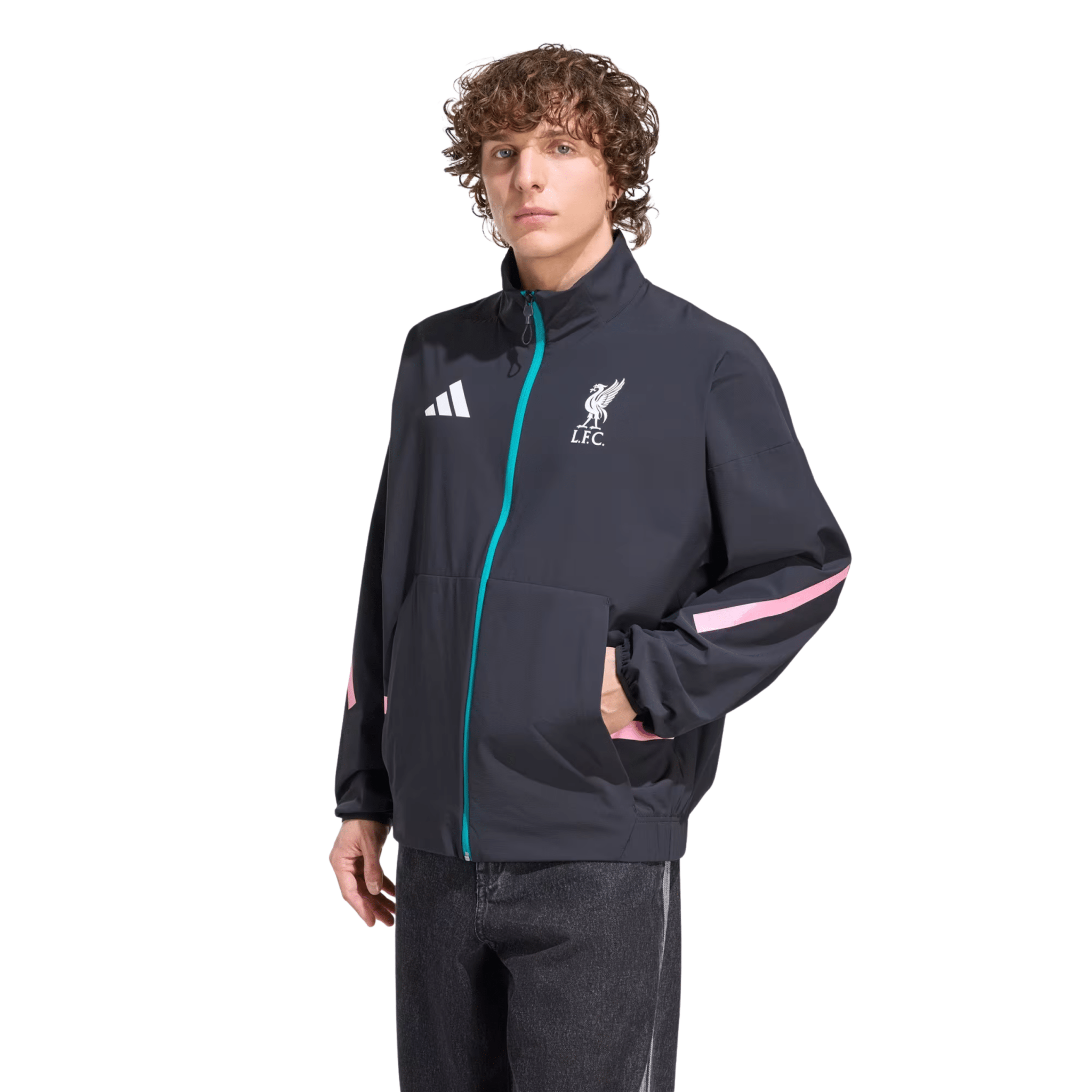adidas Liverpool Z.N.E. Anthem Jacket 25/26 (Black) adidas Liverpool Z.N.E. Anthem Jacket 25/26 (Black)