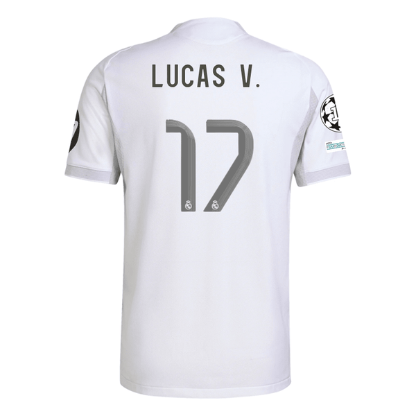 adidas Lucas Vásquez Real Madrid 25/26 Home Jersey w/ Champions League