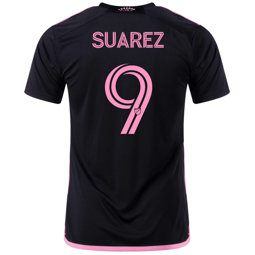 adidas Luis Suárez Inter Miami Away Jersey 23/24 (Black/True Pink) | SoccerWearhouse