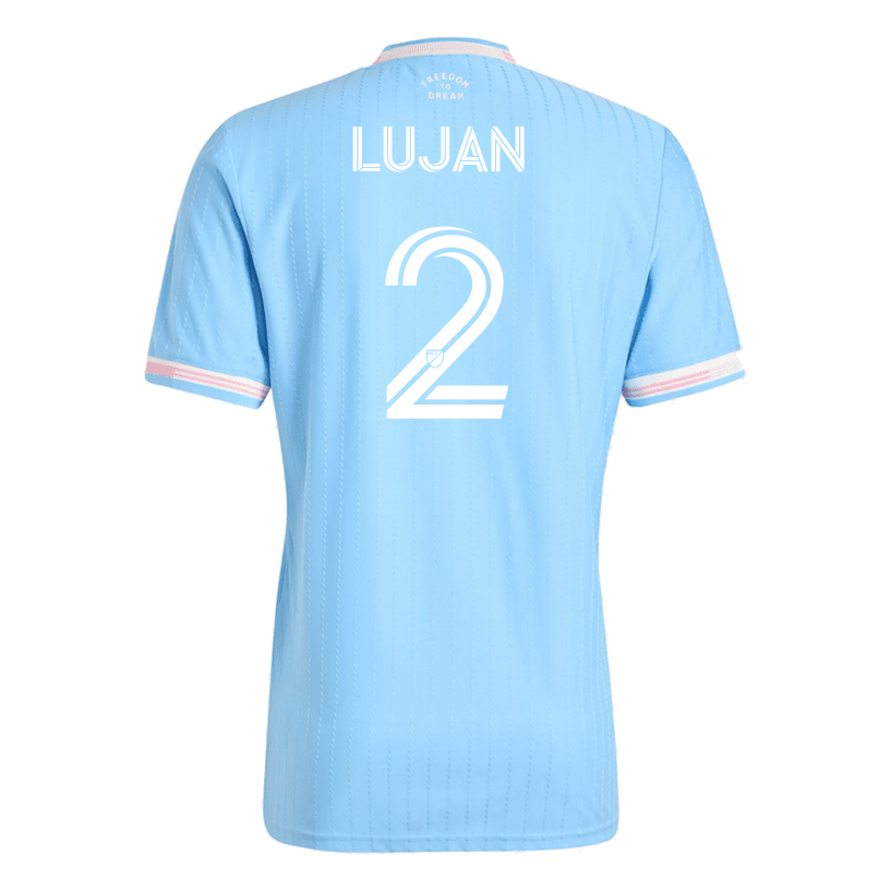 adidas Lujan Inter Miami Authentic Third Jersey 25/26 (Blue/Pink) | SoccerWearhouse