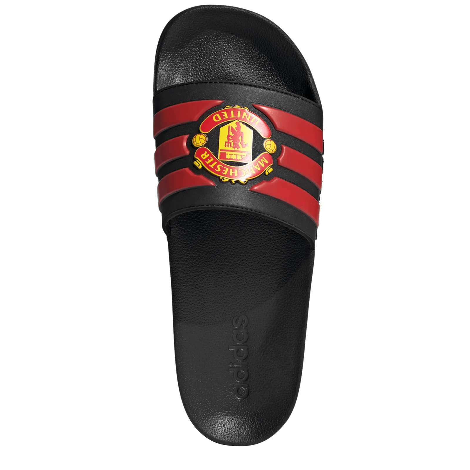 Adidas Manchester United Adilette Shower Sandal (Black/Red) | SoccerWearhouse