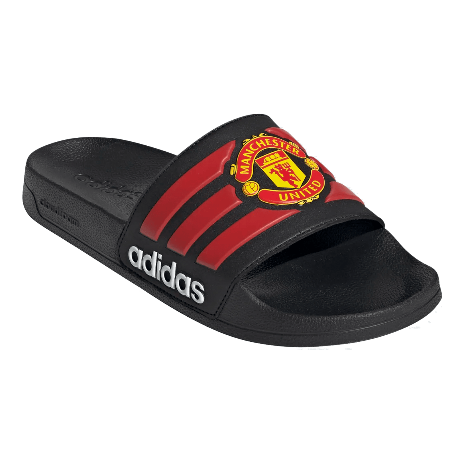 Adidas Manchester United Adilette Shower Sandal (Black/Red) | SoccerWearhouse