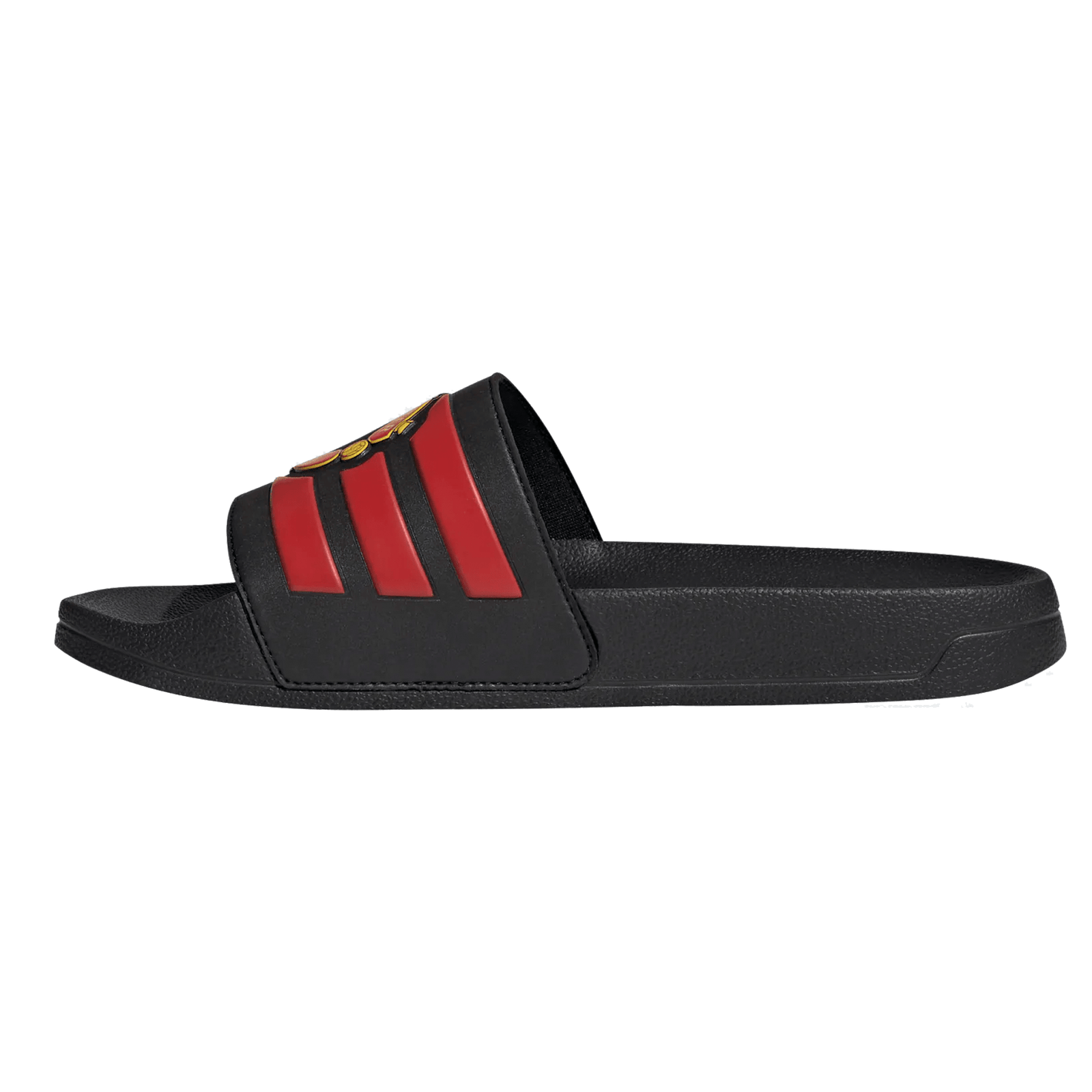Adidas Manchester United Adilette Shower Sandal (Black/Red) | SoccerWearhouse