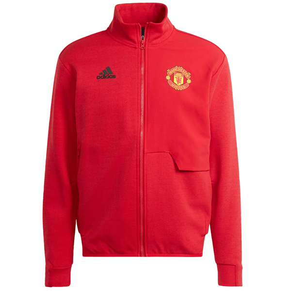 adidas Manchester United Anthem Jacket 23/24 (Red) | SoccerWearhouse