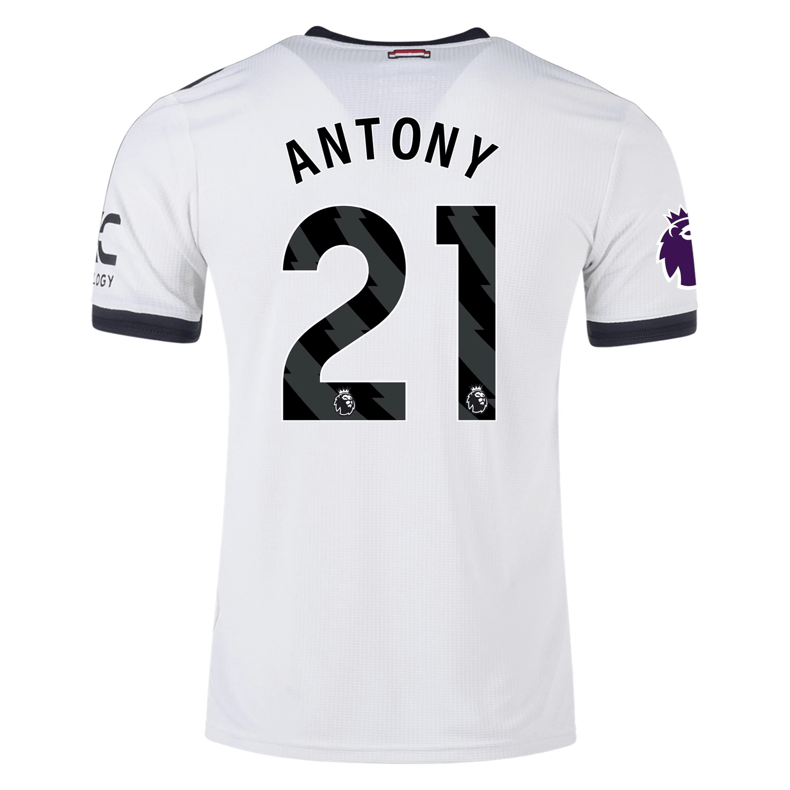 adidas Manchester United Antony Authentic Third Jersey w/ EPL Patch 24/25 (Off White) | SoccerWearhouse