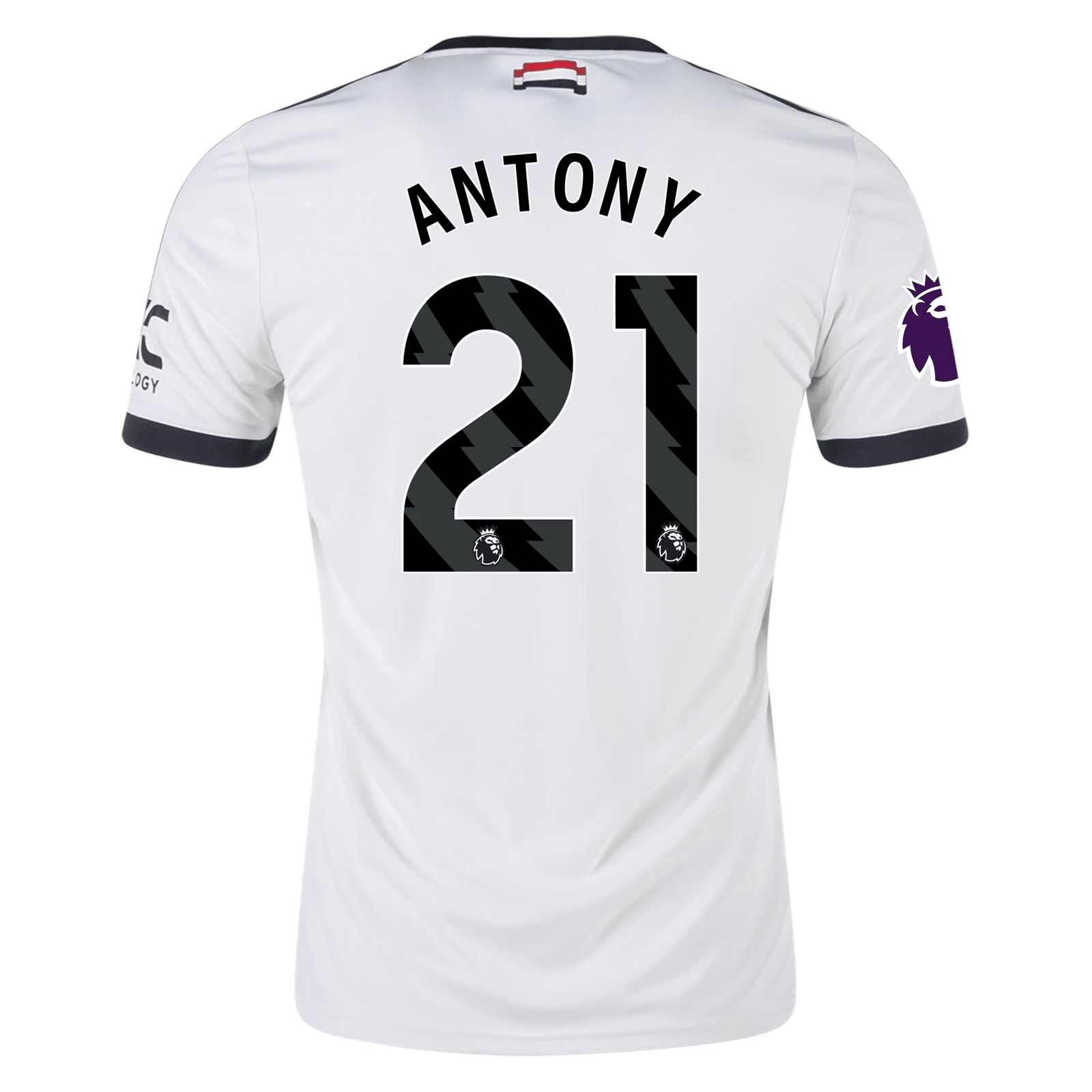 adidas Manchester United Antony Third Jersey w/ EPL Patch 24/25 (Off White) | SoccerWearhouse