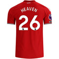 adidas Manchester United Authentic Ayden Heaven Home Jersey w/ EPL + No Room For Racism Patches 26/27 (Red)