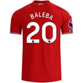 adidas Manchester United Authentic Carlos Baleba Home Jersey w/ EPL + No Room For Racism Patches 26/27 (Red)