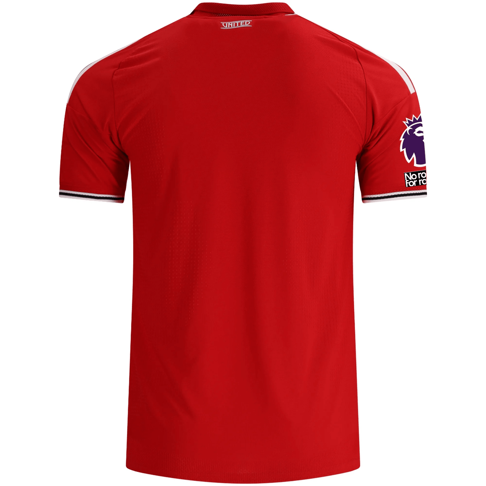adidas Manchester United Authentic Bruno Fernandes Home Jersey w/ EPL + No Room For Racism Patches 26/27 (Red) | SoccerWearhouse