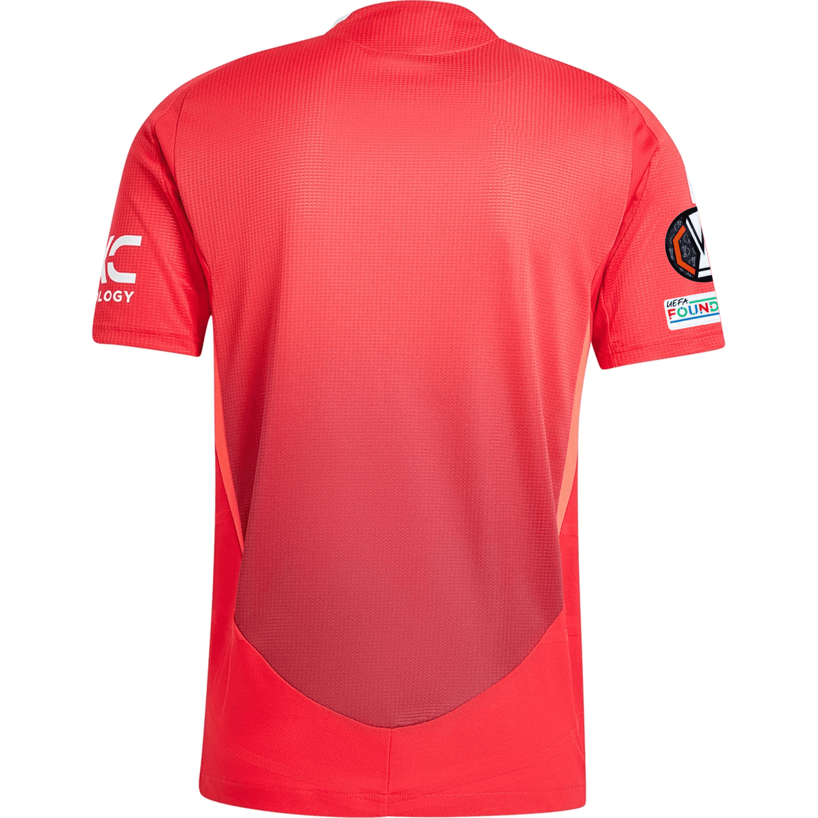 adidas Manchester United Authentic Luke Shaw Home Jersey w/ Europa League Patches 24/25 (MUFC Red/Bright Red) | SoccerWearhouse