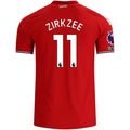 adidas Manchester United Authentic Joshua Zirkzee Home Jersey w/ EPL + No Room For Racism Patches 26/27 (Red)