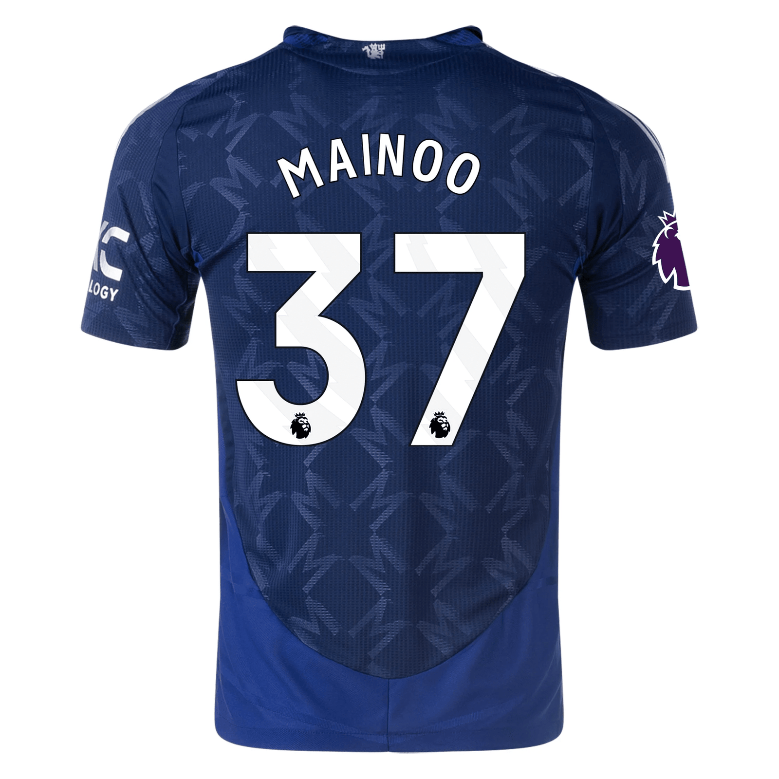 adidas Manchester United Authentic Kobbie Mainoo Away w/ EPL Patch 24/25 (Night Indigo) | SoccerWearhouse