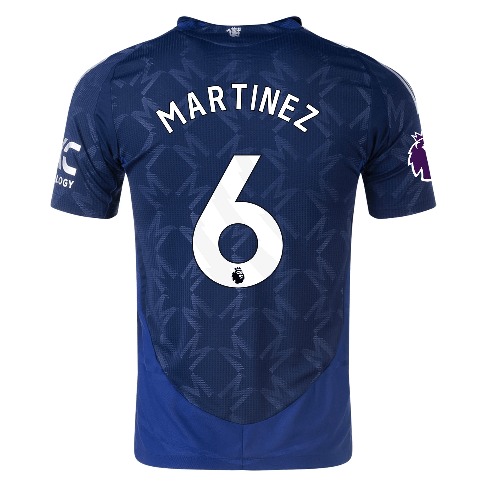 adidas Manchester United Authentic Lisandro Martinez Away w/ EPL Patch 24/25 (Night Indigo) | SoccerWearhouse
