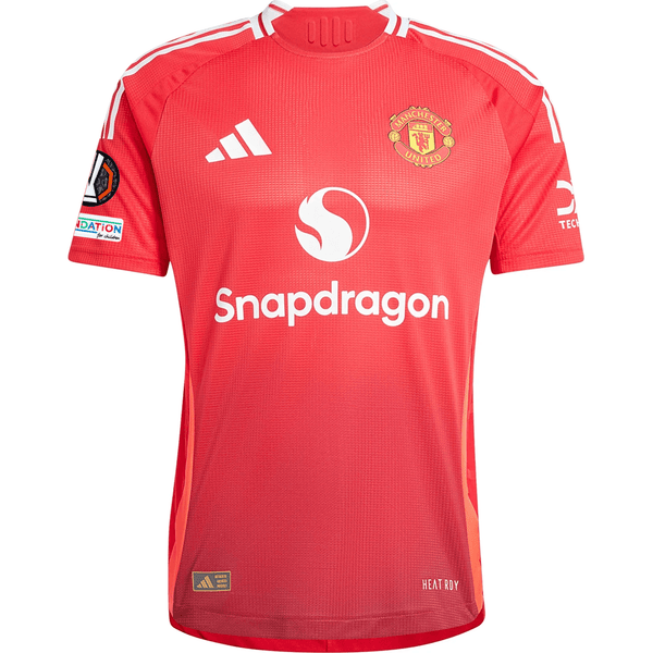 adidas Manchester United Authentic Alejandro Garnacho Home Jersey w/ E
