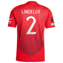 adidas Manchester United Authentic Victor Lindelof Home Jersey w/ Euro