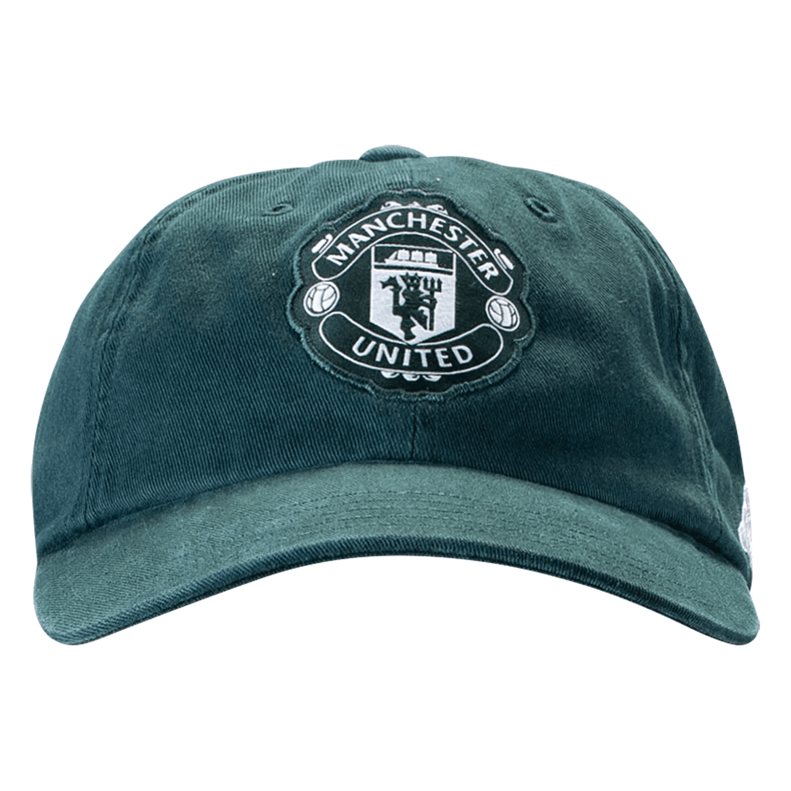 adidas Manchester United Away Dad Cap Hat (Green Night/Core White) | SoccerWearhouse