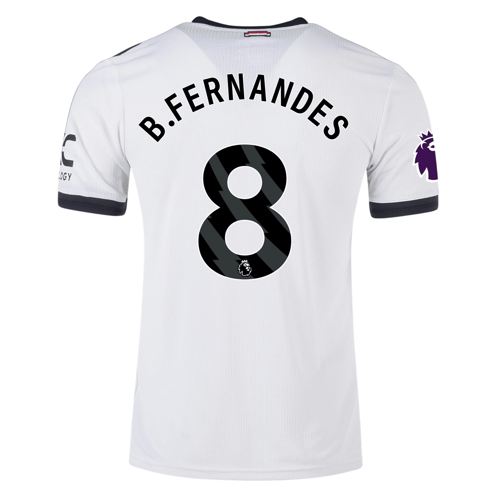 adidas Manchester United Bruno Fernandes Authentic Third Jersey w/ EPL Patch 24/25 (Off White) | SoccerWearhouse