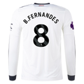 adidas Manchester United Bruno Fernandes Third Long Sleeve Jersey w/ EPL Patch 24/25 (Off White)