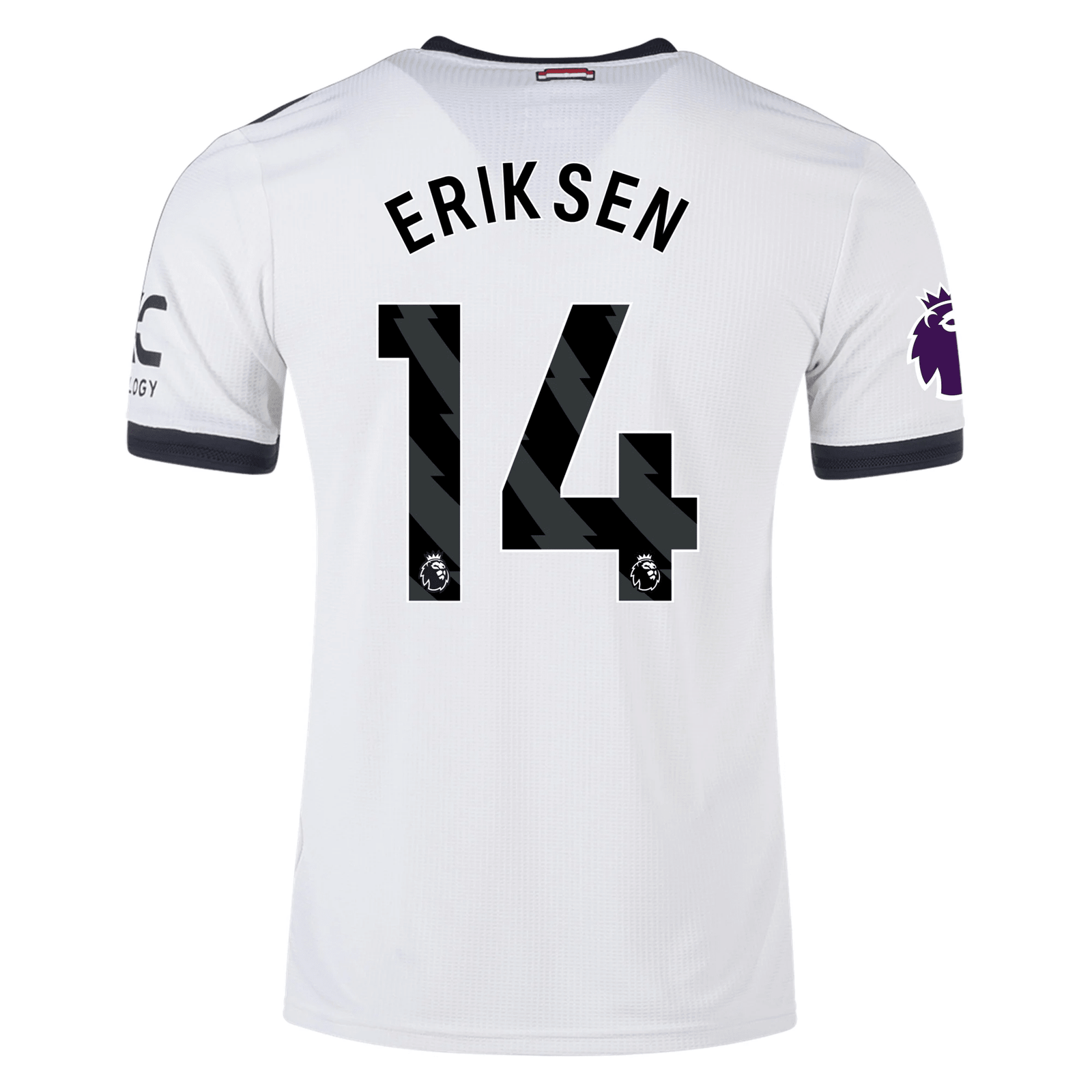 adidas Manchester United Christian Eriksen Authentic Third Jersey w/ EPL Patch 24/25 (Off White) | SoccerWearhouse