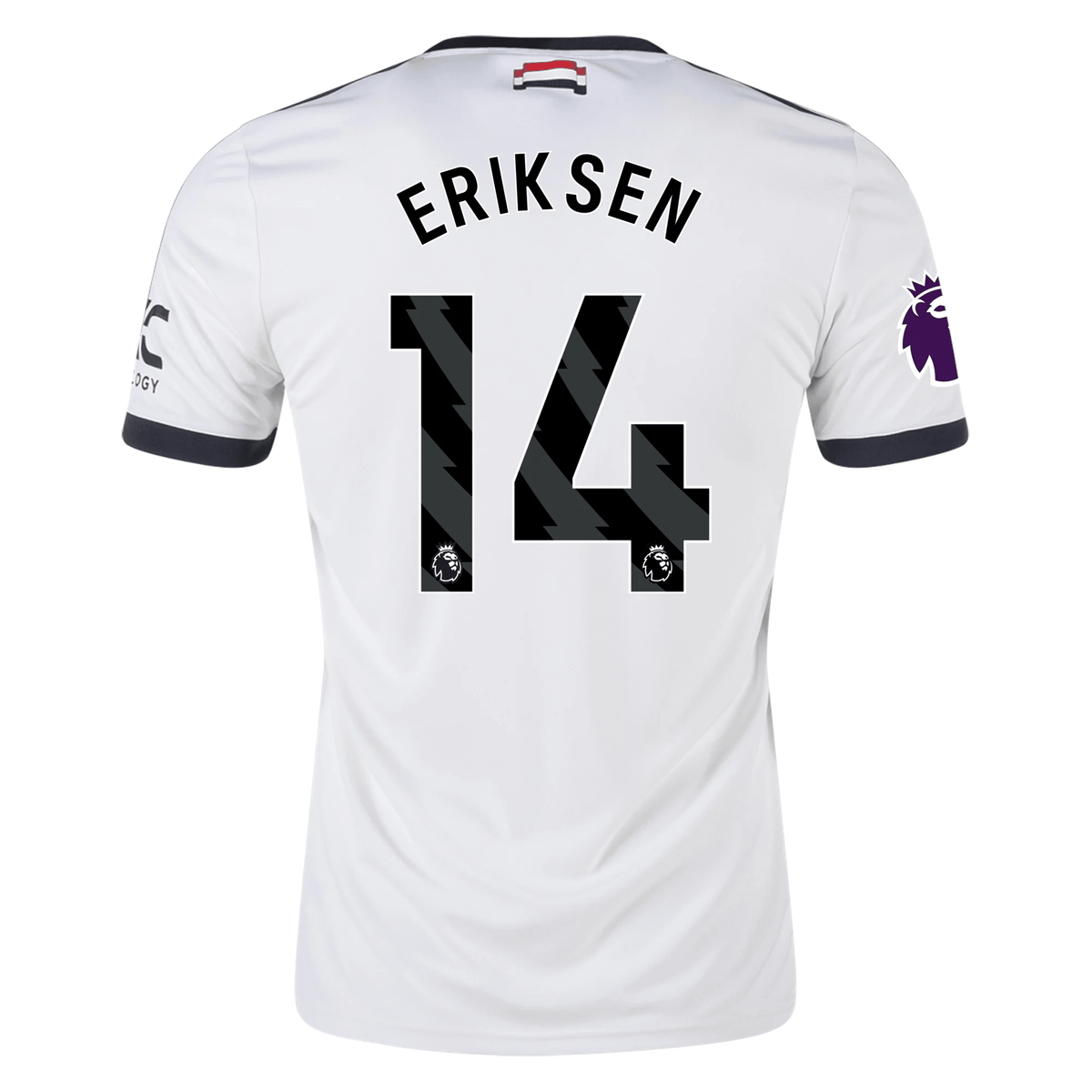 adidas Manchester United Christian Eriksen Third Jersey w/ EPL Patch 24/25 (Off White) | SoccerWearhouse