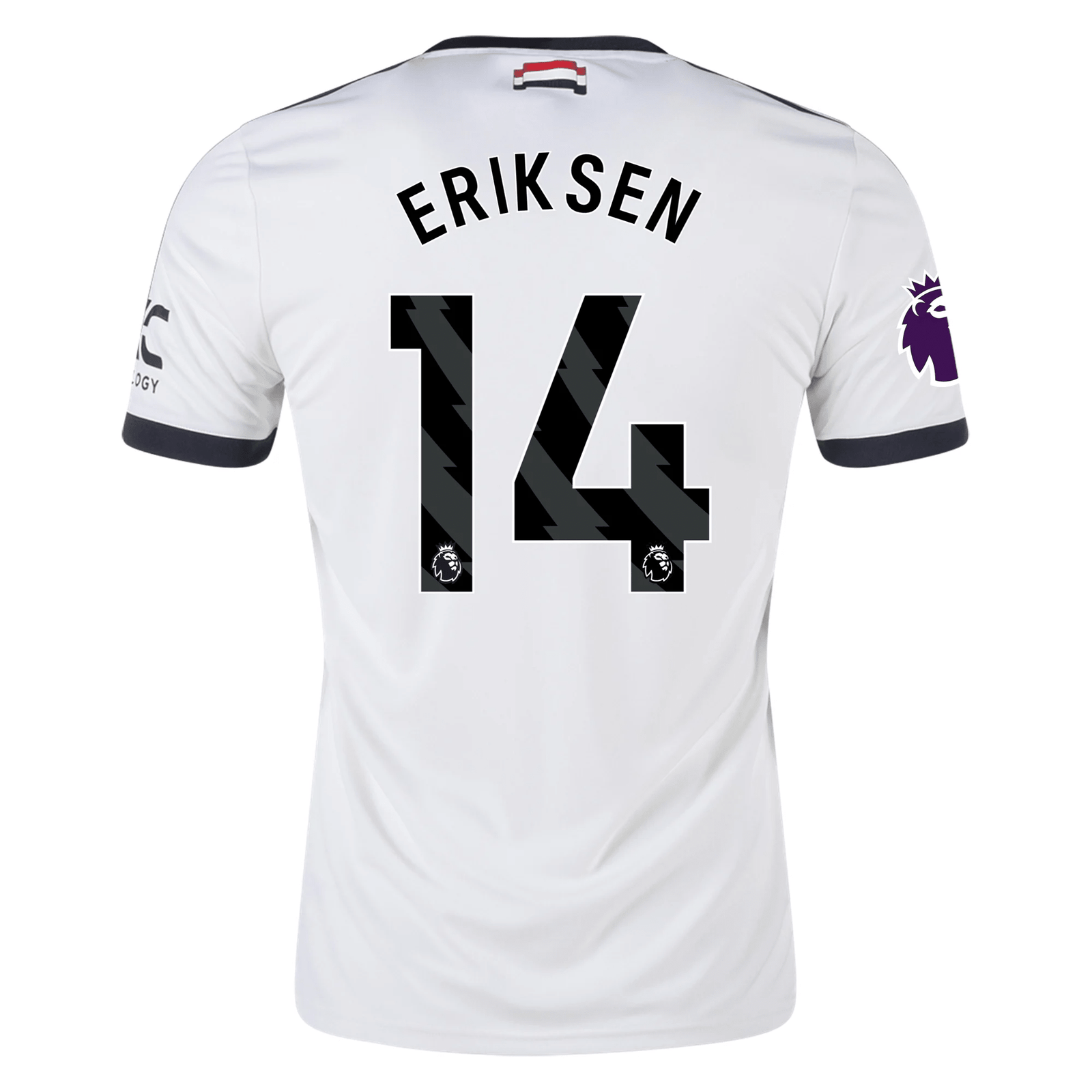 adidas Manchester United Christian Eriksen Third Jersey w/ EPL Patch 24/25 (Off White) | SoccerWearhouse