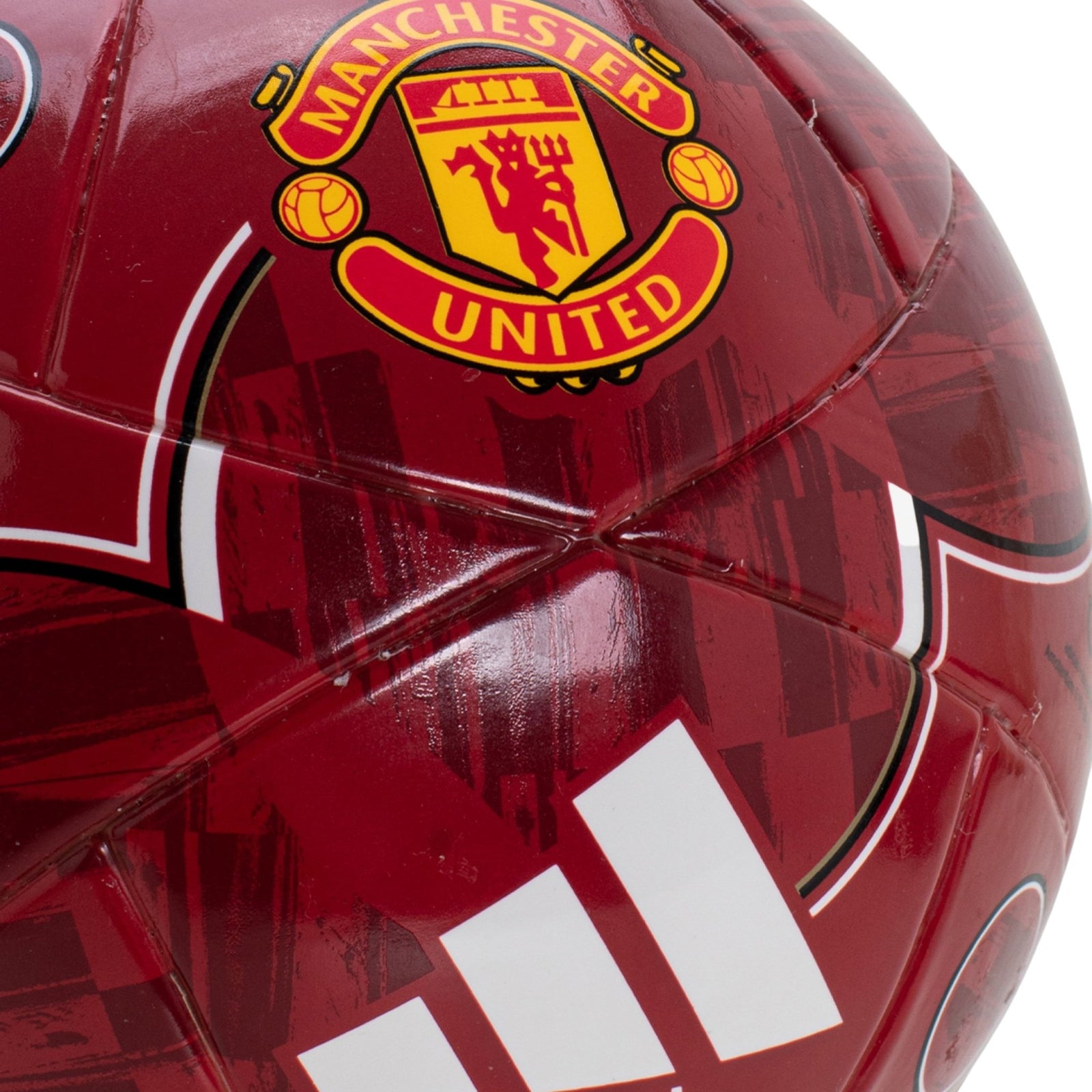 adidas Manchester United Club Mini Ball 25/26 (Red/Black) | SoccerWearhouse