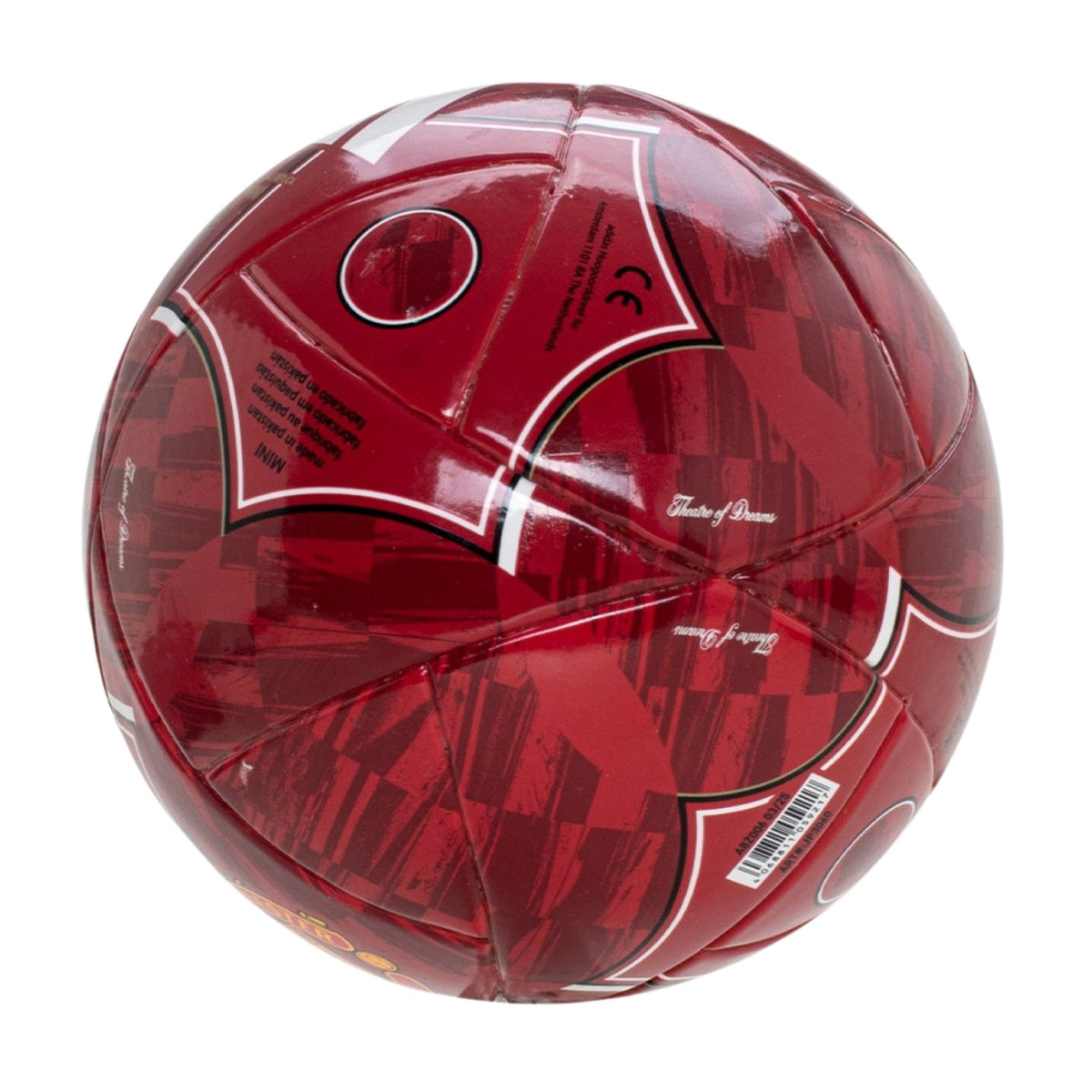 adidas Manchester United Club Mini Ball 25/26 (Red/Black) | SoccerWearhouse