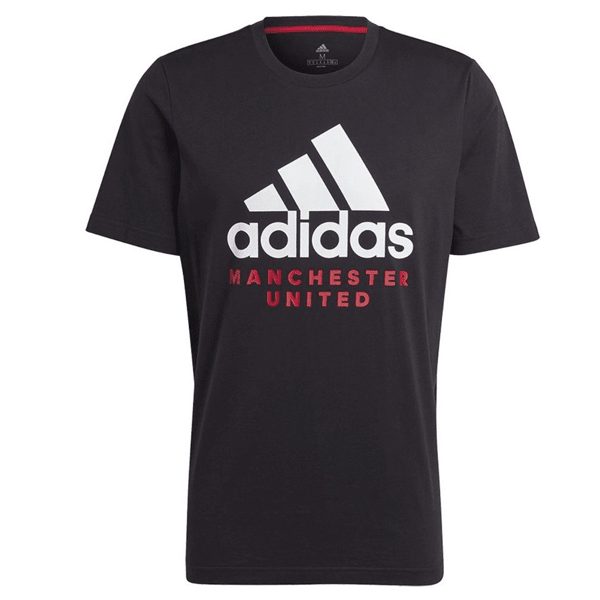 adidas Manchester United DNA Graphic T-Shirt 23/24 (Black) | SoccerWearhouse