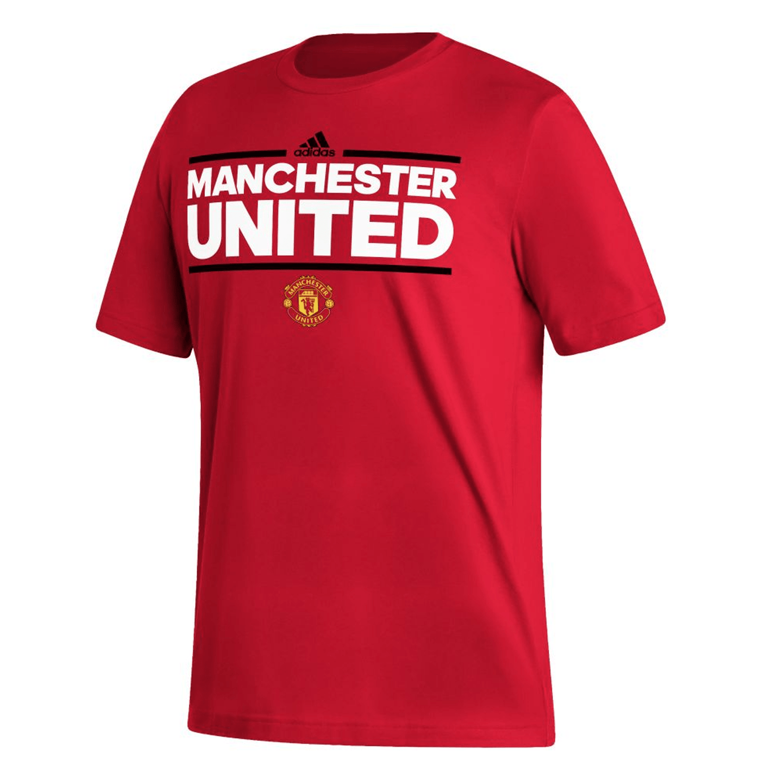 adidas Manchester United Fresh T-Shirt 24/25 (Red/Black) | SoccerWearhouse