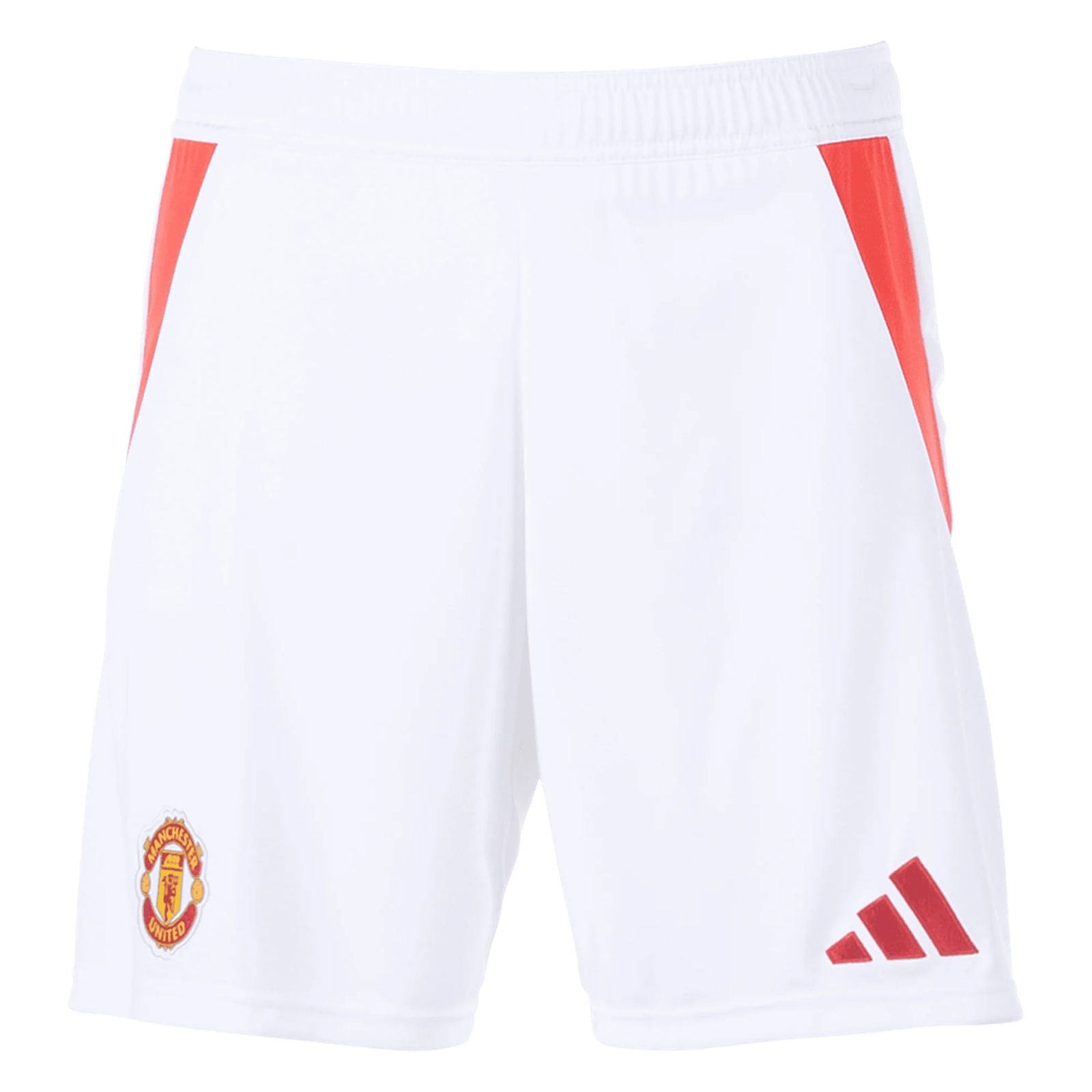 adidas Manchester United Home Short 24/25 (White) | SoccerWearhouse