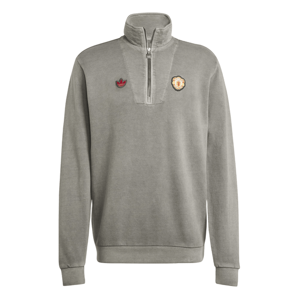 adidas Manchester United Icon Half Zip Top Jacket 24/25 (Charcoal)