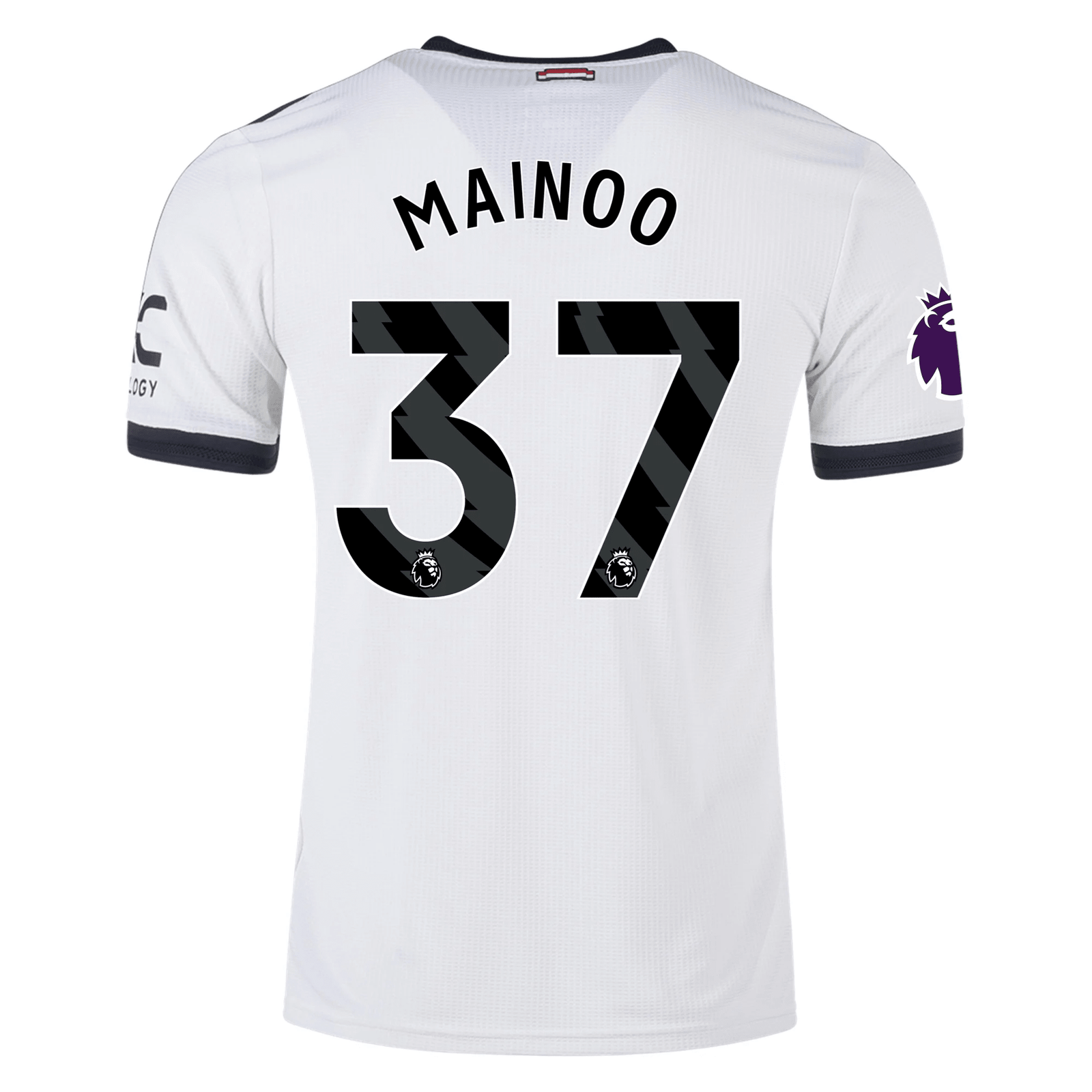 adidas Manchester United Kobbie Mainoo Authentic Third Jersey w/ EPL Patch 24/25 (Off White) | SoccerWearhouse