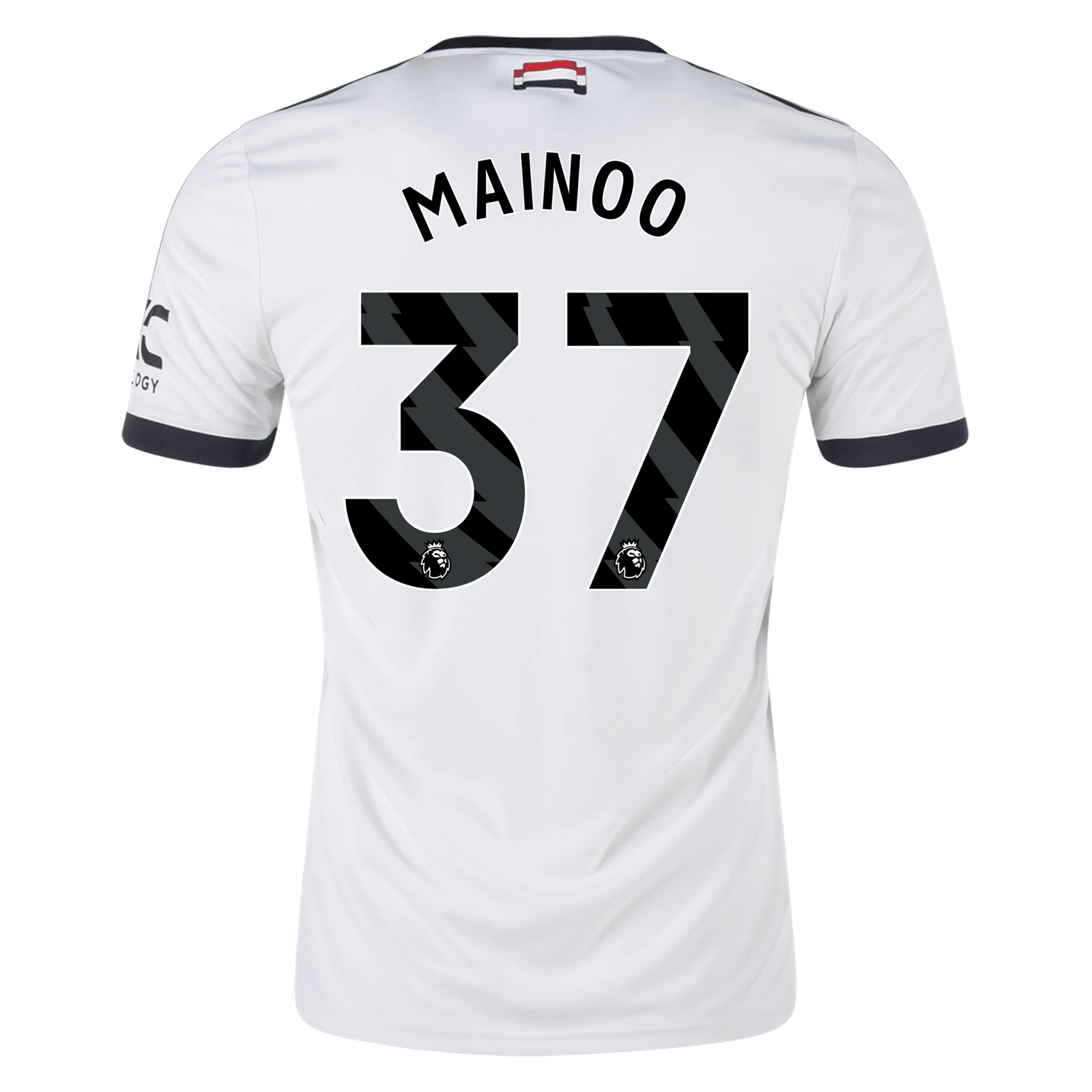 adidas Manchester United Kobbie Mainoo Third Jersey w/ EPL Patch 24/25 (Off White) | SoccerWearhouse